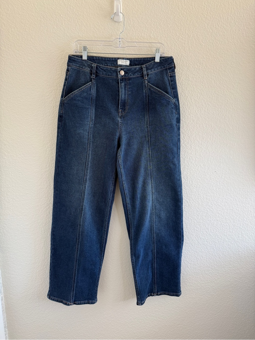 Sanctuary Dark Blue Straight Leg High-Rise‎ Jeans